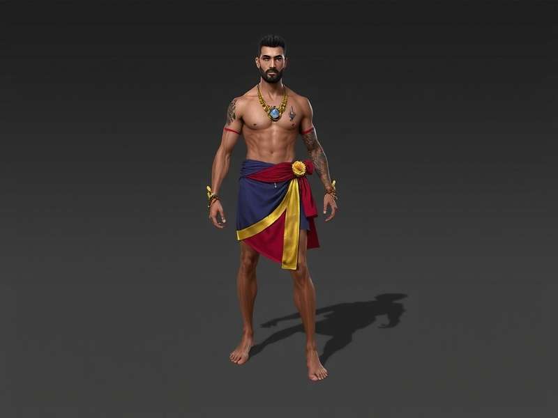 Desi Lungi Champion Upcoming Fashion Show Mode Concept Concept art for upcoming Desi Lungi Champion fashion show mode